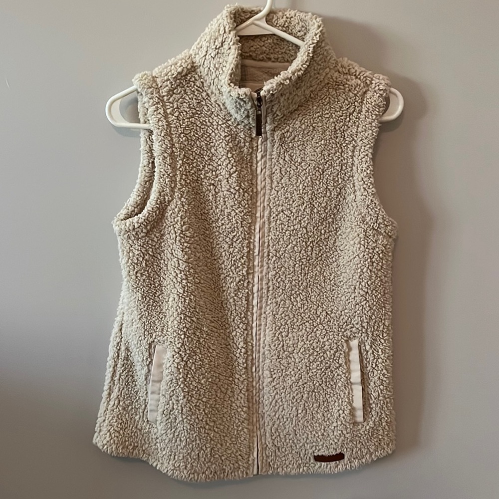 XS marleylilly beige Sherpa vest